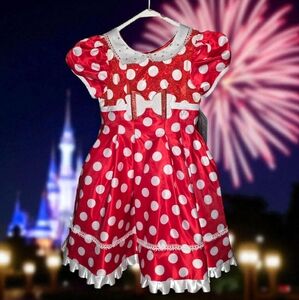 Disney Minnie Mouse Deluxe Red Polka dot dress